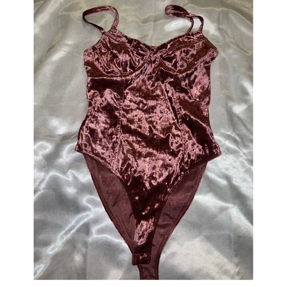Forever 21 Velvet Bodysuit